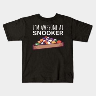 Im awesome at snooker Kids T-Shirt